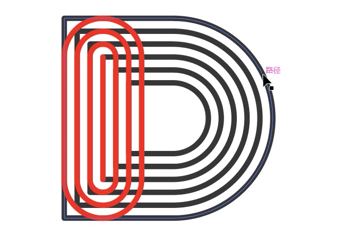 这logo怎么做？第42期-用路径偏移绘制多重线条LOGO图形