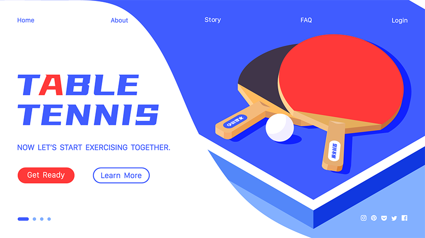 AI教程！教你制作乒乓球主题网页