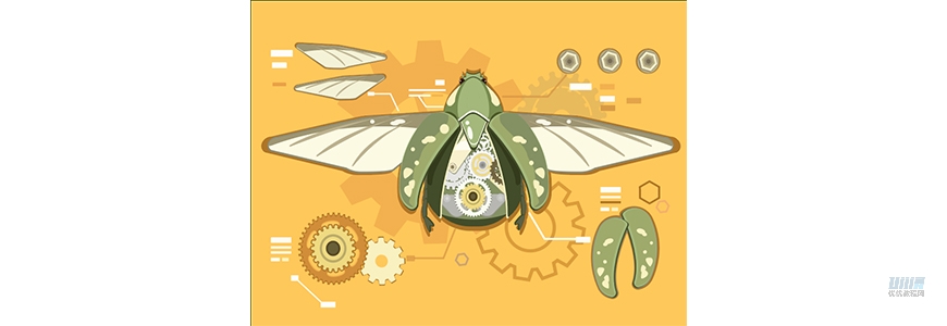 AI教程！机械甲虫矢量插画绘制思路分享