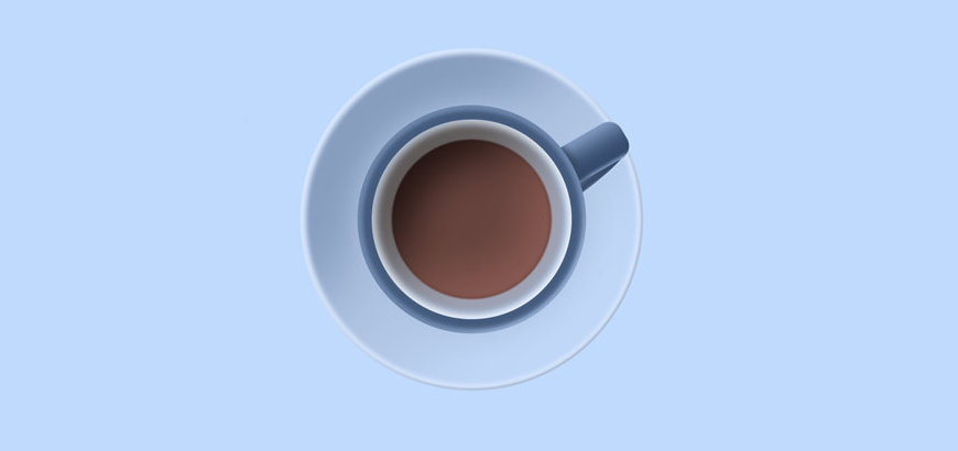 PS教程！教你绘制咖啡杯拟物图标！