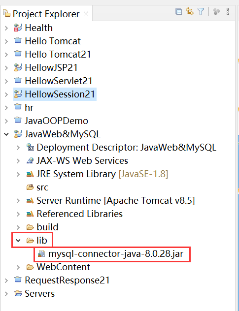 JavaWeb连接MySQL数据库
